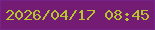 文字の大きさ：2、枠の色：742488、背景の色：741b73、文字の色：b6c430 無料ブログパーツのブログ時計