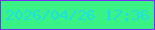 文字の大きさ：3、枠の色：7432f3、背景の色：39f184、文字の色：1adfe9 無料ブログパーツのブログ時計