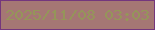 文字の大きさ：5、枠の色：74367d、背景の色：a57774、文字の色：959559 無料ブログパーツのブログ時計