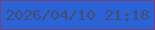 文字の大きさ：1、枠の色：744178、背景の色：2b63d7、文字の色：434e75 無料ブログパーツのブログ時計
