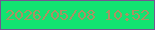 文字の大きさ：5、枠の色：745592、背景の色：12e371、文字の色：aa9263 無料ブログパーツのブログ時計