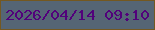 文字の大きさ：3、枠の色：745821、背景の色：556575、文字の色：52017b 無料ブログパーツのブログ時計