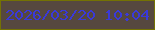 文字の大きさ：1、枠の色：747203、背景の色：56483f、文字の色：3a39d9 無料ブログパーツのブログ時計