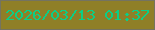 文字の大きさ：4、枠の色：747361、背景の色：8f7f27、文字の色：0acf87 無料ブログパーツのブログ時計