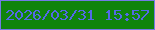 文字の大きさ：2、枠の色：747ae6、背景の色：10840c、文字の色：5369e7 無料ブログパーツのブログ時計
