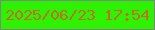 文字の大きさ：4、枠の色：748b7e、背景の色：2ff202、文字の色：bd7027 無料ブログパーツのブログ時計