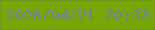 文字の大きさ：5、枠の色：749616、背景の色：76a706、文字の色：717fa6 無料ブログパーツのブログ時計