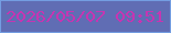 文字の大きさ：3、枠の色：749de1、背景の色：606db4、文字の色：c635b2 無料ブログパーツのブログ時計