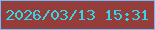 文字の大きさ：5、枠の色：74b8fd、背景の色：953d3a、文字の色：34d6ec 無料ブログパーツのブログ時計