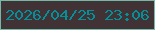 文字の大きさ：3、枠の色：74b9a7、背景の色：403235、文字の色：058f98 無料ブログパーツのブログ時計