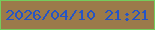 文字の大きさ：4、枠の色：74cc5c、背景の色：9b7a4a、文字の色：2454c6 無料ブログパーツのブログ時計