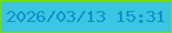 文字の大きさ：1、枠の色：74de13、背景の色：3bc5e3、文字の色：0e8fc8 無料ブログパーツのブログ時計