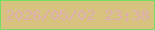 文字の大きさ：4、枠の色：74de62、背景の色：d7c37f、文字の色：deacb3 無料ブログパーツのブログ時計