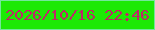 文字の大きさ：4、枠の色：74e79b、背景の色：1de905、文字の色：be2768 無料ブログパーツのブログ時計