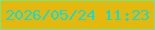 文字の大きさ：4、枠の色：74e983、背景の色：e4b80c、文字の色：10ddd3 無料ブログパーツのブログ時計
