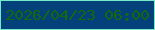 文字の大きさ：5、枠の色：74eaca、背景の色：04417a、文字の色：12690e 無料ブログパーツのブログ時計