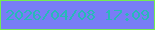 文字の大きさ：3、枠の色：74ec51、背景の色：787df6、文字の色：28b9b8 無料ブログパーツのブログ時計