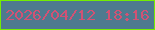 文字の大きさ：3、枠の色：74ed02、背景の色：4e7a8f、文字の色：d15274 無料ブログパーツのブログ時計