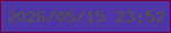 文字の大きさ：1、枠の色：750139、背景の色：4f34a6、文字の色：505547 無料ブログパーツのブログ時計