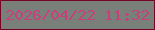 文字の大きさ：3、枠の色：750424、背景の色：79807a、文字の色：c7407a 無料ブログパーツのブログ時計