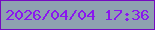 文字の大きさ：4、枠の色：750ac1、背景の色：8ea1b0、文字の色：8a17ef 無料ブログパーツのブログ時計