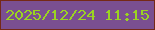 文字の大きさ：2、枠の色：752917、背景の色：7a4f91、文字の色：9bd321 無料ブログパーツのブログ時計