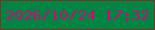 文字の大きさ：2、枠の色：753627、背景の色：008543、文字の色：ca0c75 無料ブログパーツのブログ時計
