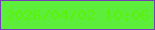 文字の大きさ：2、枠の色：753fb7、背景の色：5cee3a、文字の色：5df10a 無料ブログパーツのブログ時計