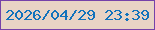 文字の大きさ：2、枠の色：7541a9、背景の色：e8d3c5、文字の色：1172bc 無料ブログパーツのブログ時計