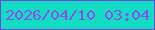 文字の大きさ：2、枠の色：7546d5、背景の色：10ddc4、文字の色：8f4de9 無料ブログパーツのブログ時計