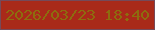 文字の大きさ：5、枠の色：754a59、背景の色：a92a19、文字の色：8d6c0e 無料ブログパーツのブログ時計