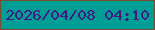 文字の大きさ：1、枠の色：754d2c、背景の色：019e95、文字の色：421985 無料ブログパーツのブログ時計