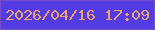 文字の大きさ：5、枠の色：754dce、背景の色：533ce2、文字の色：eea36b 無料ブログパーツのブログ時計