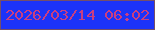 文字の大きさ：5、枠の色：754f68、背景の色：1c33f8、文字の色：ca3e81 無料ブログパーツのブログ時計