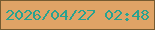 文字の大きさ：1、枠の色：755a30、背景の色：dfa366、文字の色：28a290 無料ブログパーツのブログ時計