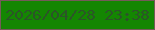 文字の大きさ：1、枠の色：755a59、背景の色：148602、文字の色：2b5527 無料ブログパーツのブログ時計