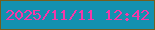文字の大きさ：2、枠の色：755e1d、背景の色：1391b0、文字の色：f637a8 無料ブログパーツのブログ時計