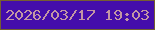 文字の大きさ：4、枠の色：755e31、背景の色：440dab、文字の色：c396a4 無料ブログパーツのブログ時計