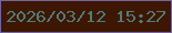 文字の大きさ：4、枠の色：75659e、背景の色：3e1604、文字の色：507c76 無料ブログパーツのブログ時計