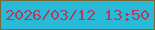 文字の大きさ：1、枠の色：756833、背景の色：28bad7、文字の色：af3d60 無料ブログパーツのブログ時計
