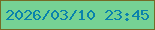文字の大きさ：4、枠の色：756b26、背景の色：76d294、文字の色：0982ac 無料ブログパーツのブログ時計
