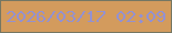 文字の大きさ：1、枠の色：757763、背景の色：d39b5d、文字の色：9491d0 無料ブログパーツのブログ時計