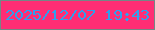 文字の大きさ：2、枠の色：758686、背景の色：ff2d74、文字の色：2e9fee 無料ブログパーツのブログ時計