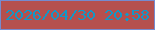 文字の大きさ：2、枠の色：758bcf、背景の色：b5504e、文字の色：1298c8 無料ブログパーツのブログ時計