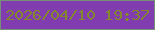 文字の大きさ：1、枠の色：759076、背景の色：813db0、文字の色：84882d 無料ブログパーツのブログ時計