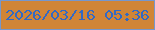 文字の大きさ：3、枠の色：7597ce、背景の色：d08537、文字の色：3169c5 無料ブログパーツのブログ時計