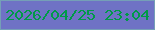 文字の大きさ：1、枠の色：759fb7、背景の色：6f72c5、文字の色：009a47 無料ブログパーツのブログ時計