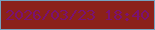 文字の大きさ：2、枠の色：75a3bf、背景の色：8b211a、文字の色：7a1172 無料ブログパーツのブログ時計