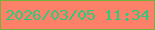文字の大きさ：5、枠の色：75b13b、背景の色：fc8168、文字の色：30c87c 無料ブログパーツのブログ時計