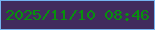 文字の大きさ：1、枠の色：75b3f1、背景の色：412b5d、文字の色：07910d 無料ブログパーツのブログ時計